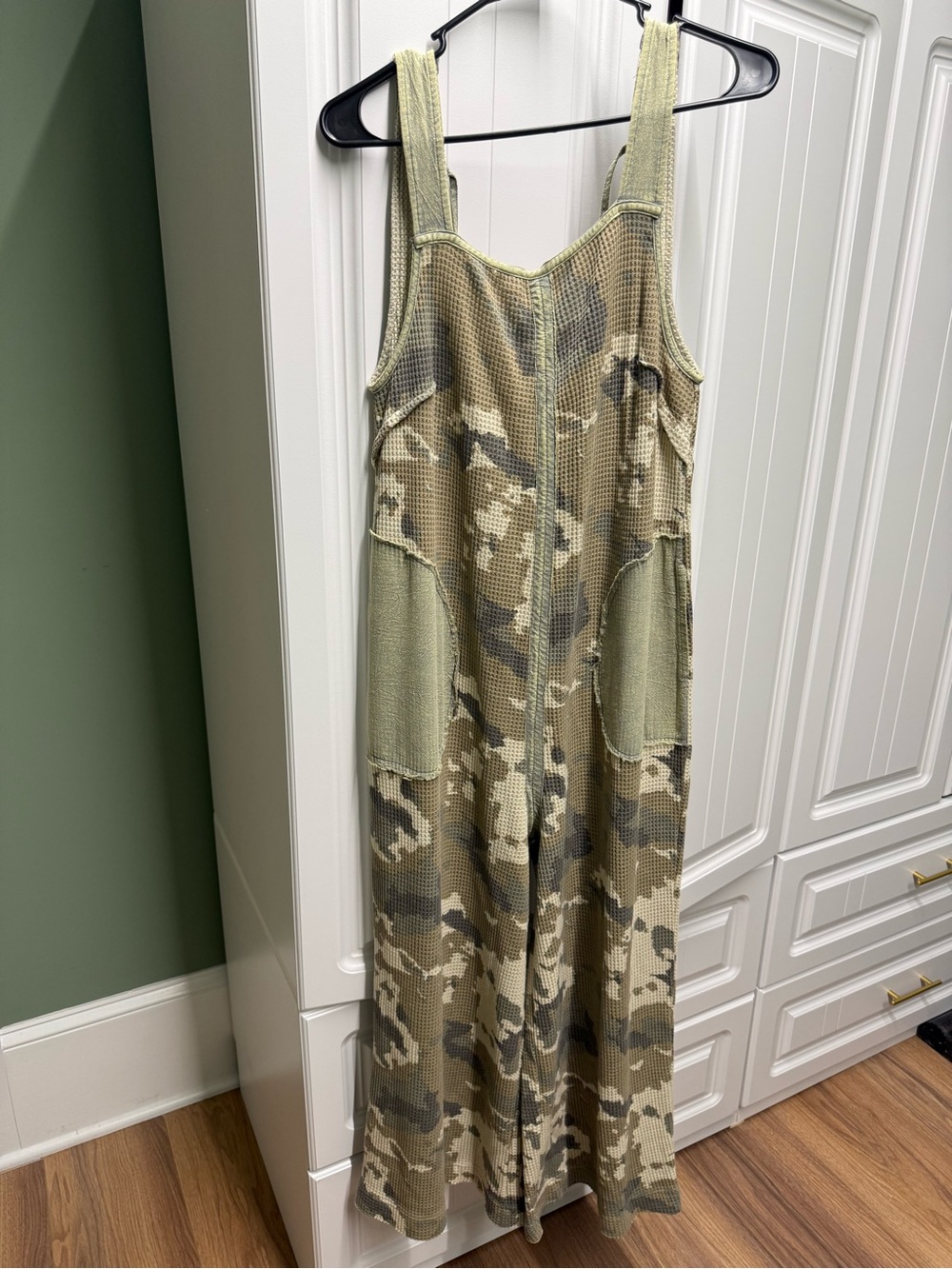 easel Camouflage Maxi Dress in Olive and Khaki
